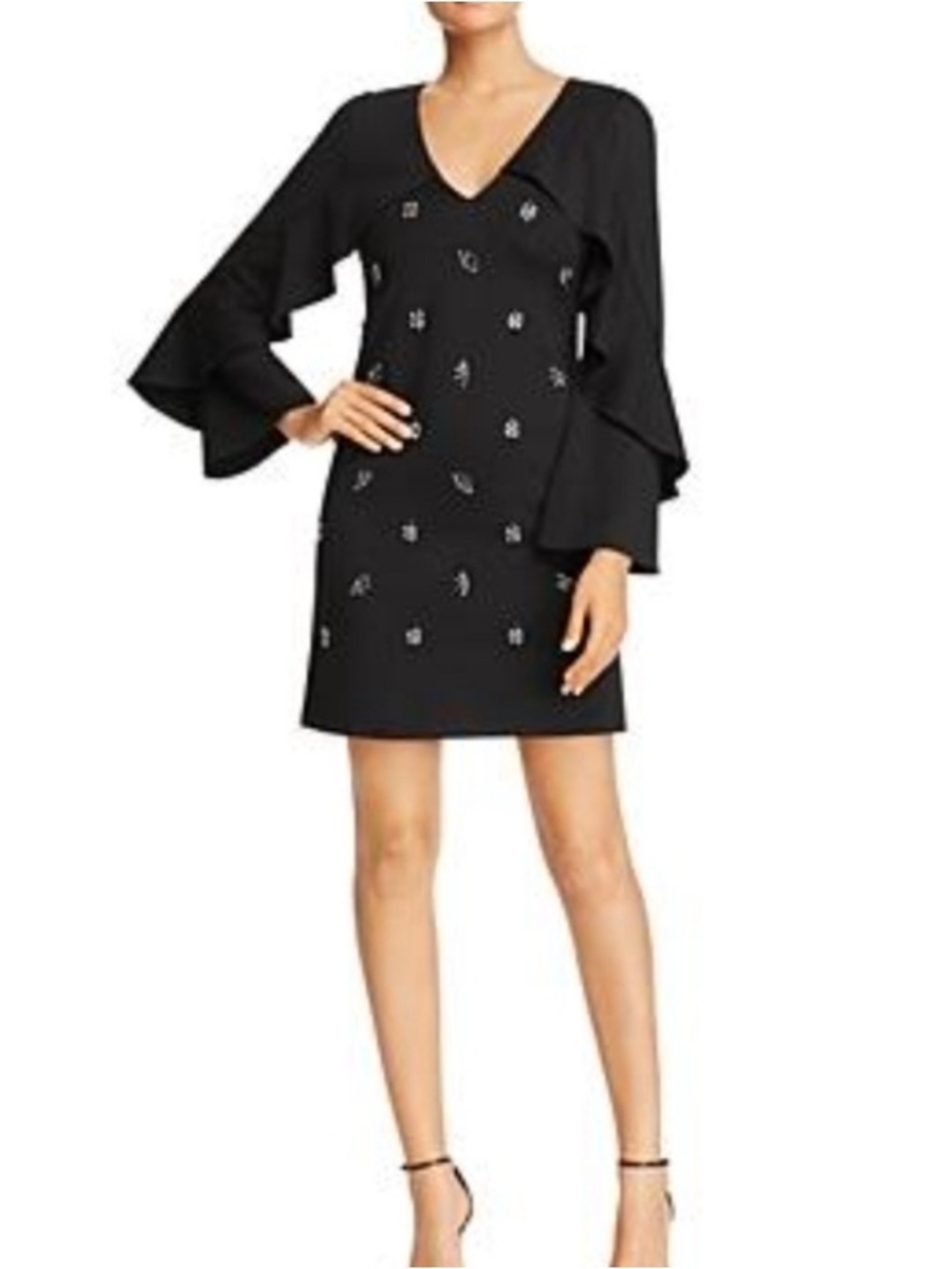 Kobi Halperin Ayana Embellished Mini Dress - Black - Size M (Estimated)